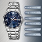 SKMEI 9369 New Fashion Luxury Stainless Steel Quartz Watch - Image 2